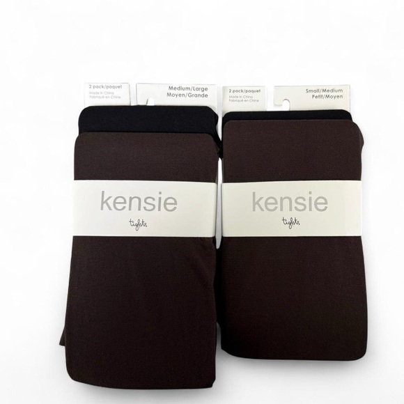 Kensie Accessories - Kensie Women’s Black/Brown Tights bundle New